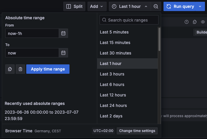 Time Range Picker