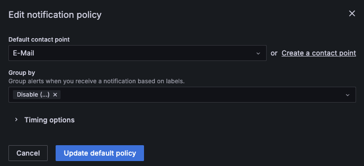 Notification policies